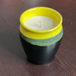 Ceramic kulhad Candle – Black